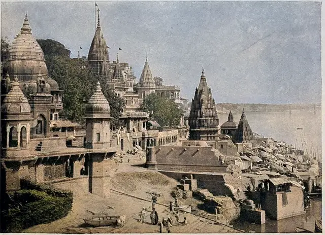 1905 में मणिकर्णिका घाट